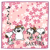 PEANUTS Snoopy 史努比 Everyday 毛巾手帕 櫻花 粉色
